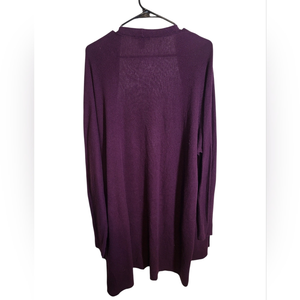 Eileen Fisher Long Cotton Silk Long Sleeve Cardigan, XL NEW w/o TAG - Picture 2 of 5